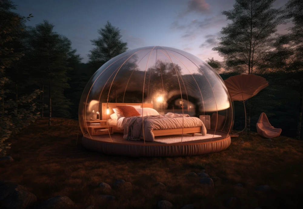 outdoor bubble tent